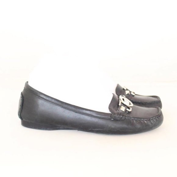 MICHAEL KORS Black Leather Loafers - Picture 3 of 6